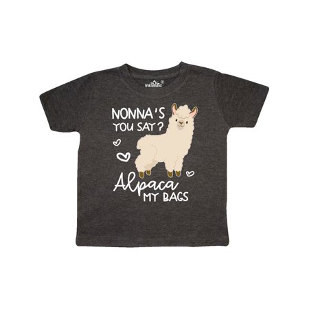 

Inktastic Nonna s You Say Alpaca My Bags Gift Toddler Boy or Toddler Girl T-Shirt