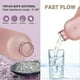 thumbnail image 3 of 1l Water Bottle With Time Marker 32 Oz Motivational Reusable Fitness Sports Outdoors Travel Leakproof Bpa Free Frosted Plastic, 3 of 4