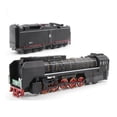 thumbnail image 3 of Lubelski 2 Pcs 1/87 Locomotive Rétro à Vapeur Wagon à Rétrofriction Musique LED Jouet pour Enfants, 3 of 8