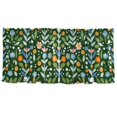 thumbnail image 7 of Yayeee Kitchen Curtains Tier Set of 2 Light Filtering 57"x36" Over Sink Window Panels, Flourish Flowers Pattern, 7 of 7