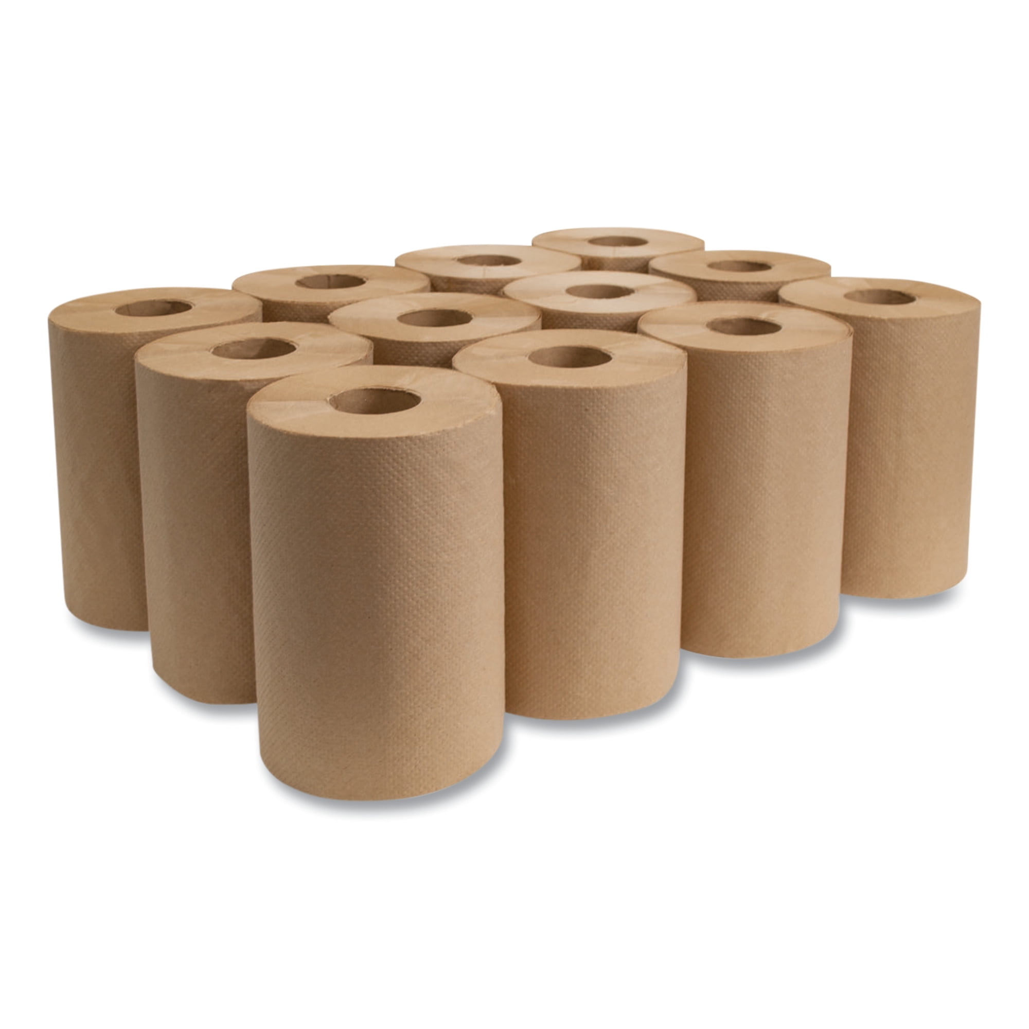 HuskyPapers Natural Brown Paper Towel 2" Core 350 Ft Roll 12/Case 