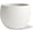 White, variant on GlowPlume Ball Concrete Planter Outdoor Indoor, Large Tall Cement Plant Pots for Trees Flowers (Black, 16 inch)