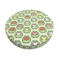 thumbnail image 1 of Balery Cute Chubby Frog Fundas de asiento para taburete de bar redondo de tela de terciopelo ajustables que protegen de arañazos y manchas para sillas de 14 a 17 pulgadas.-13 inch, 1 of 7