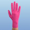 thumbnail image 5 of AloeSkin Pink Nitrile Medical Exam Gloves, Soothing Aloe Vera, 2 mil, Powder Free, 5 of 7