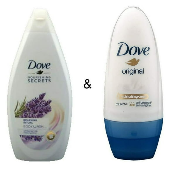 Body Wash Relaxing Ritual 500 by Dove & Roll-on Stick Original 50ml by Dove