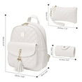 thumbnail image 2 of Mochila para mujer, mini mochila de cuero antirrobo para mujer, mochila moderna 3 en 1 para viajes de ocio, mochila pequeña de cuero PU para mujer, 2 of 6