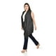 thumbnail image 2 of Chaleco largo asimetrico Roman Fashion /Tallas Extras, 11970 (Negro) negro 40, 2 of 5