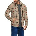 thumbnail image 2 of Honeii German Shepherd Dog Print Hoodies for Men, Pullover & Full Zip, Breathable Zip up Hoodie, Sweatshirt-Small, 2 of 5