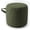 Green (Fabric B), variant on CJC Round Stuffed Pouf Ottoman, Corduroy Poufs with Foam Chunk Filling, 20 x 14 Inch Floor Poufs Foot Rest for Living Room Bedroom Home Decor (Dark Grey)