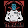 thumbnail image 2 of Men's Star Wars Grand Admiral Thrawn Portrait Pull Over Hoodie, 2 of 4