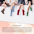 thumbnail image 7 of Charles Albert Modern Western Cowboy Boots for Women Fashion Cowgirl Boots Pull Up Low Heel Mid-Calf Boots, 7 of 7