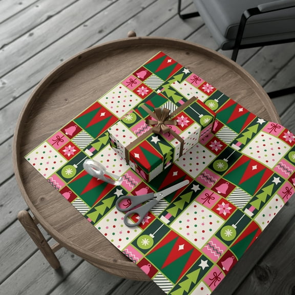 Gift Wrap Papers- Pink and Red