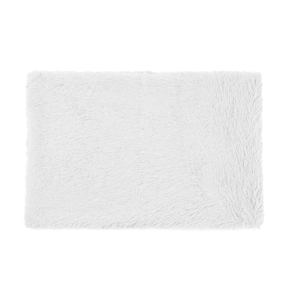 Coollooc Pet Mat Fluffy Dog Crate Bed for Large Dogs, Plush Faux Fur Dog Crate Pad, Calming Anti Anxiety Large Dog Bed for Crate, Washable Soft Warm Dog Crate Mat with Non-Slip Bottom