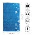 thumbnail image 2 of Fotbe Blue Christmas Toalla Premium con Patrón, Toalla de Microfibra de Secado Rápido, Ligera y Altamente Absorbente (27.5x16in), Ideal para Uso Diario, 2 of 6