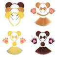 thumbnail image 4 of ZPAQI Bear Hair Band Headband Plush Bear Ear Hair Hoop Costume Accessory, 4 of 20