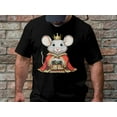 thumbnail image 3 of Funny King Mouse Rat Hamster Animal Lover Gift for Men Women T-Shirt King Mouse Rat Hamster Birthday Holiday Presents Tshirt, 3 of 10