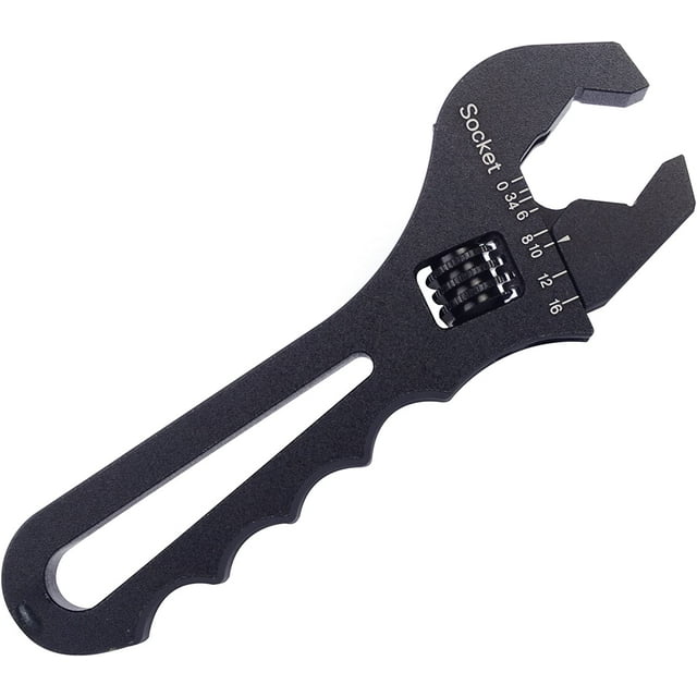 GFDYREE ESPEEDER AN3-16 Clé à Molette Professionnelle en Aluminium Réglable Outil à Main Noir