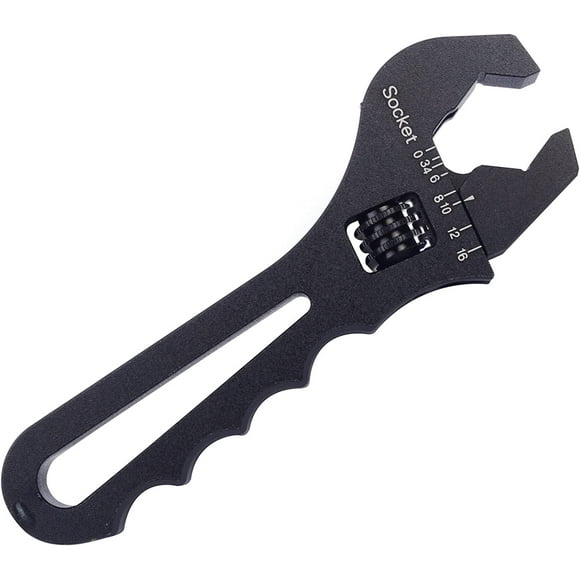 GFDYREE ESPEEDER AN3-16 Clé à Molette Professionnelle en Aluminium Réglable Outil à Main Noir