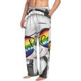 thumbnail image 2 of Bingfone Panda With Sun Glasses Mens All Over Print Sleep Pajama Pants-Xx-Large, 2 of 9