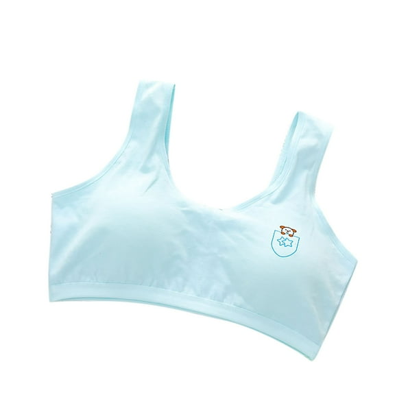 Utoimkio Girls Sports Bras Solid Color Crop Tops for Kids,Training Bra Cute Crop Tops for Girls Cami Bra 12-16 Years