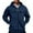 Navy, variant on Men's Military Cargo Hoodie Jacket, Multi-Pocket Zippered Tactical Top, Athletic Wear for Outdoor Training and Street Style Fashion,Blue L