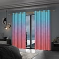 thumbnail image 6 of Lfeey Purple Floral Blackout Curtains for Living Room, Thermal Insulated Grommet Curtains, Purple, 52x63 inches, Set of 2, 6 of 6