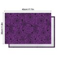 thumbnail image 6 of Halloween Purple Spider Web Pattern Summer Placemats Table Placemats Set Of 4-Linen Kitchen Washable Placemats Table Mats 11.8"x17.7" Non-Slip Heat Resistant, 6 of 6