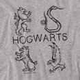 thumbnail image 2 of Harry Potter Literary Crests Women's T Shirt, Athletic Heather, X-Large, 2 of 6