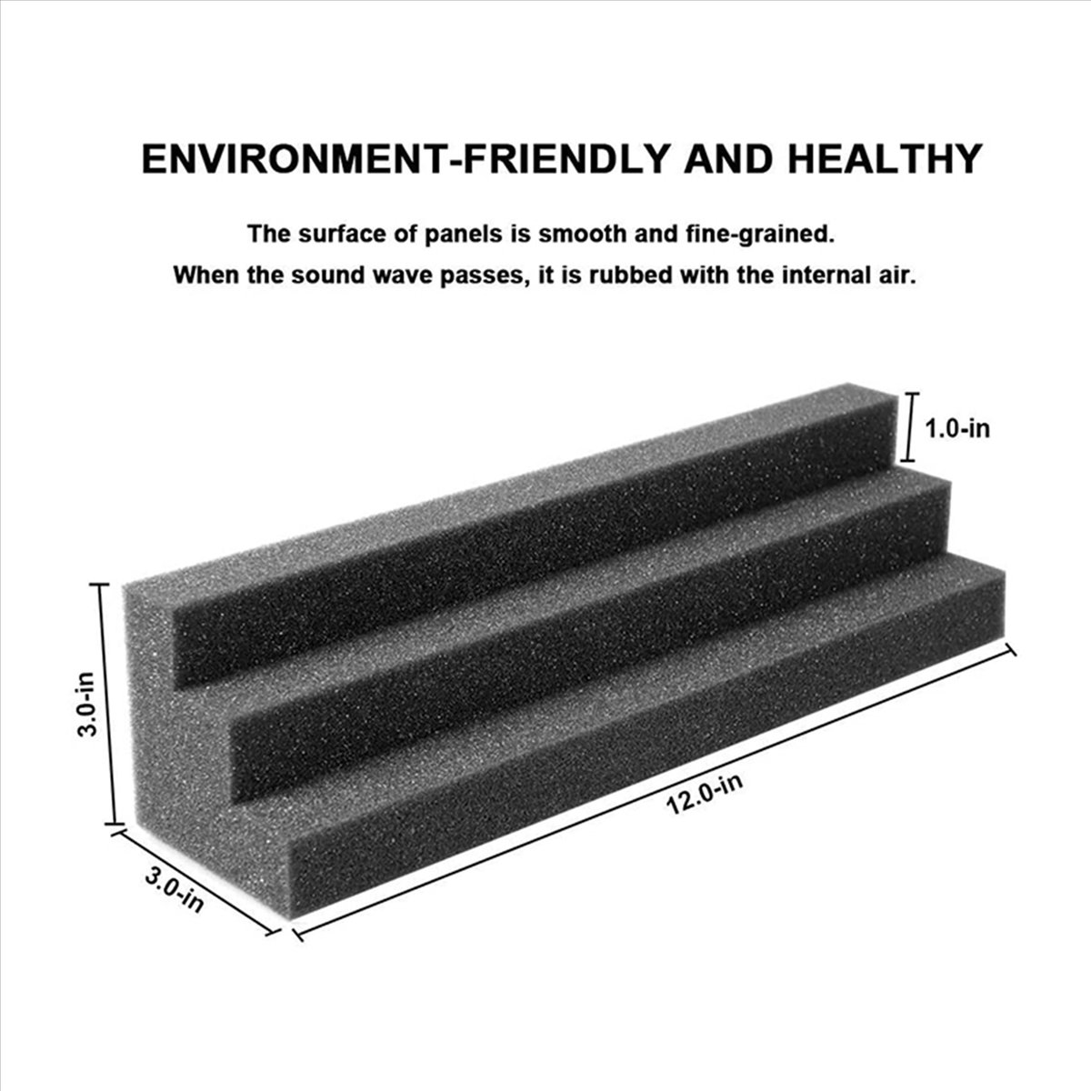 72 Pcs Bass Traps Acoustic Foam Panels Sound Proof Padding,Studio Foam for Corner Soundproofing Foam,Sound Proof Foam