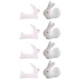 thumbnail image 2 of Ceramic Chopstick Stand Rabbit Shape Keep Clean Festive Decor 4.5X4X2cm 8Pcs Housewarming Gift, 2 of 3
