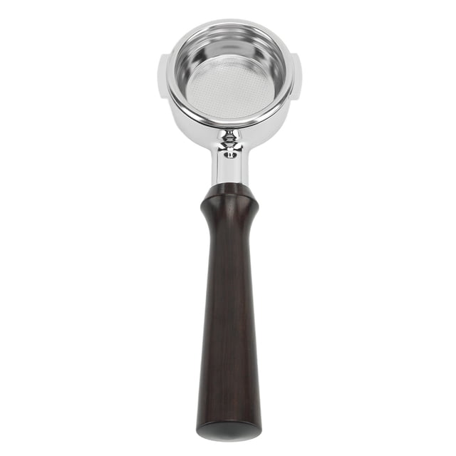 E61 Group Espresso Machine Portafilter, 58mm Bottomless Handle, Stainless Steel, Detachable Design
