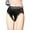Black, variant on TMOYZQ Women's High Waisted Crotchless Panties Lace Trim Bikini Panties No Show Cheeky Underwear Stretch Breathable Briefs Underpants Naughty Lingerie