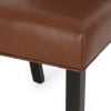 thumbnail image 3 of Noble House Motson Contemporary Upholstered Dining Chairs, Set of 2,Cognac Brown, 3 of 7