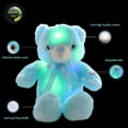 thumbnail image 3 of Inevnen LED Teddy Bears Stuffed Animals Cute Glow Bear Plush Toys Colorful Luminous Light Up Doll Gifts for Valentine Christmas Birthday, 3 of 8