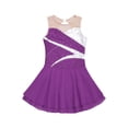 thumbnail image 2 of Zaldita Kids Girls Shiny Rhinestone Sleeveless Figure Ice Roller Skating Dress Gymnastic Tutu Skirted Purple 10, 2 of 7