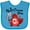 Turquoise, variant on Inktastic My 1st Canada Day with Red and White Maple Leaves Boys or Girls Baby Bib