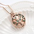 thumbnail image 3 of Tree of Life Cremation Urn Necklace for Ashes - Hollow Keepsake Pendant Necklace Ashes Holder with Crystal Memorial Cremation Jewelry, 3 of 7