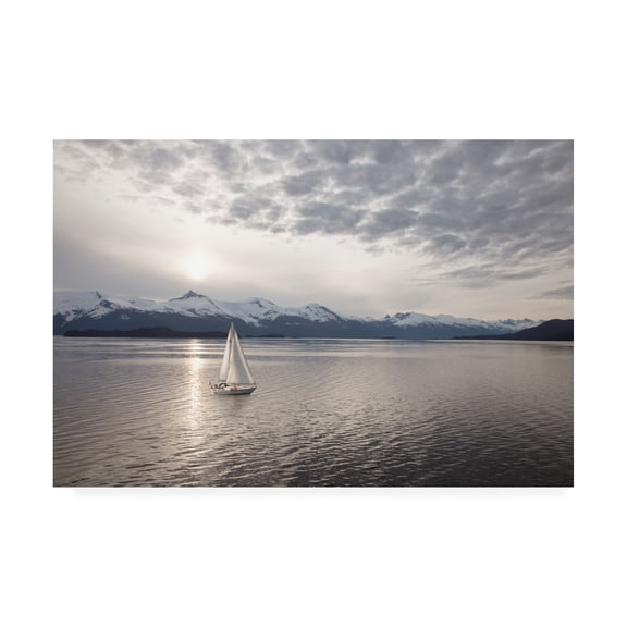 Trademark Fine Art 'Sailing At Sunset Alaska' Canvas Art by Monte Nagler