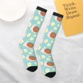 thumbnail image 6 of Bingfone Compression Socks for Women and Men Long Socks for Running Athletic Cycling Nurse-Snail And Flower, 6 of 8