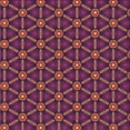 thumbnail image 1 of Ahgly Company Indoor Square Patterned Plum Purple Novelty Area Rugs, 3' Square, 1 of 6
