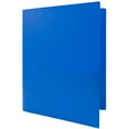 thumbnail image 4 of JAM Paper Heavy Duty Plastic Two Pocket Presentation Folder, Blue, 108/pack, 4 of 5