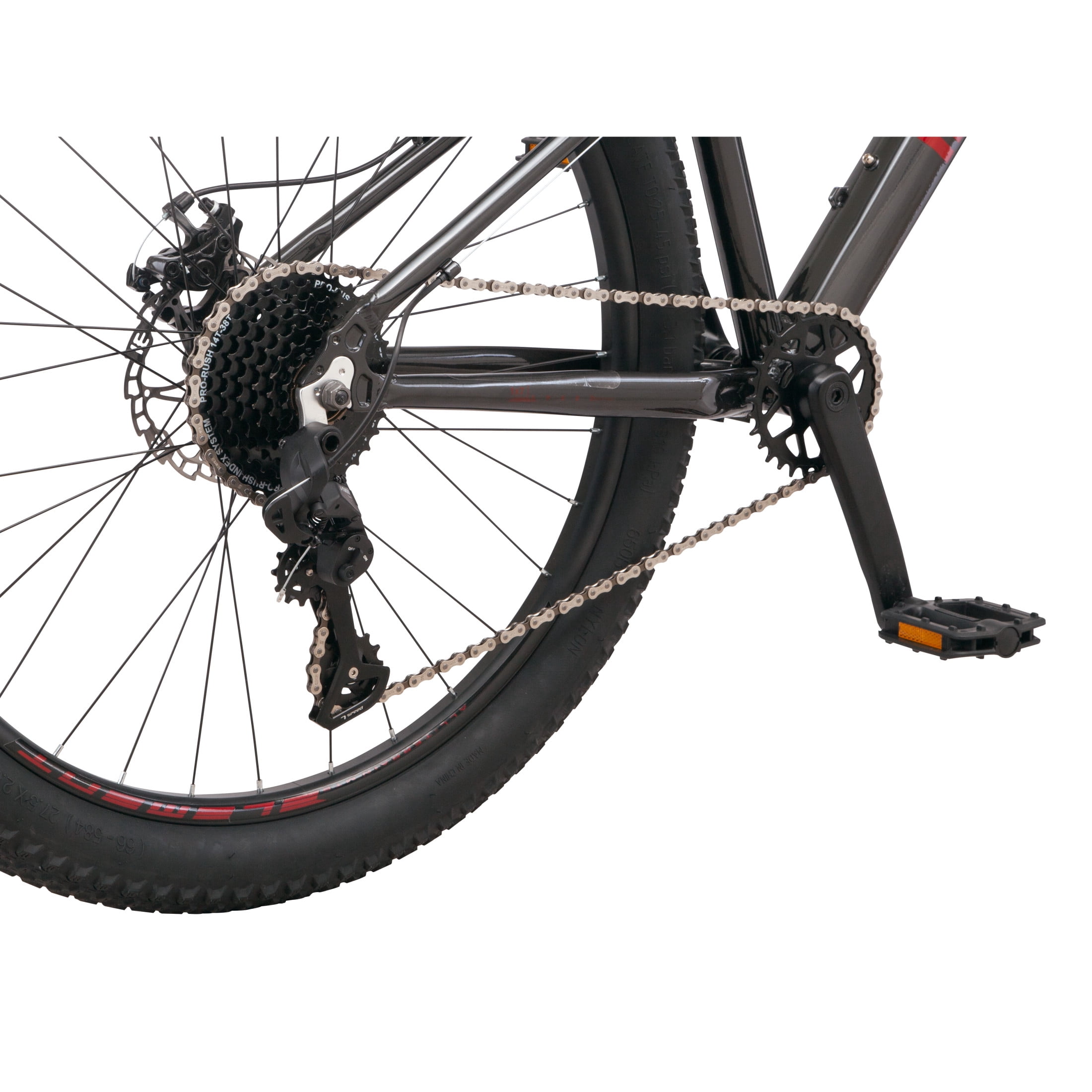Mongoose Colton Mountain Bike, 27.5-Inch Wheel, 7 Speeds,Black
