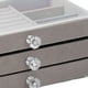 thumbnail image 2 of Caja Almacenamiento Joyas Terciopelo Tres Capas Caja Almacenamiento Tipo Cajón Multifuncional A Prueba Polvo (A) Embalaje Cartón, 2 of 9