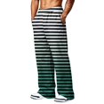 thumbnail image 6 of LTTVQM Horizontal Striped Wide Leg Lounge Pants Leisure Horizontal Line Stripe Lightweight Wrinkle Resistant Fabric Mens Everyday Walking Full Length Pants Navy 2XL, 6 of 7