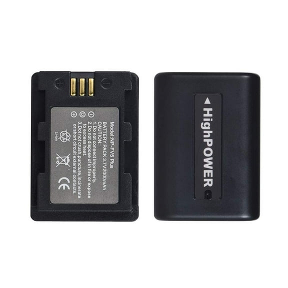 Batería Recargable Andoer NP-FV5 Plus 3.7 V 2000 mAh para Videocámara Sony DV en Paquete de 2