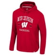 thumbnail image 2 of Men's Colosseum  Red Wisconsin Badgers Simoleans Washed Hoodie, 2 of 3