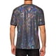 thumbnail image 3 of CAMISETAS PARA HOMBRES INSPIRE CHIC con Lentejuelas de Manga Corta Cuello Redondo para Fiesta Nocturna XL Plateado, 3 of 6