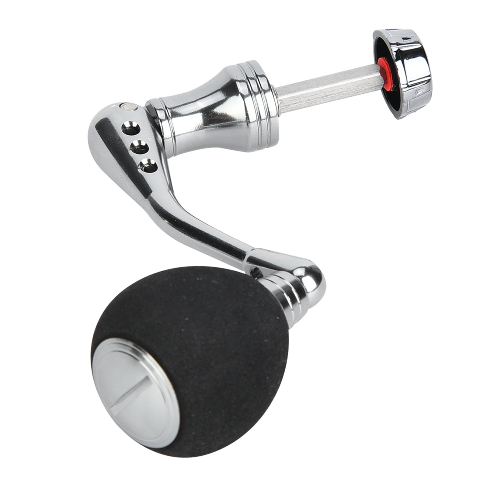 Premium CNC Metal Fishing Reel Kits Handle Grip Rocker Arm Fishing Accessory Replacement Parts with EVA Knob Ambidextrous Design Medium Size 2.95 inches / 7.5 cm for Freshwater Saltwater