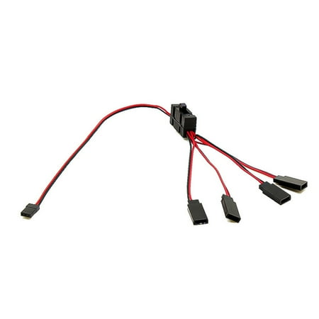 Model RC Car On Off Splitter Y Shape Light Switch Cable Control For TRX ...