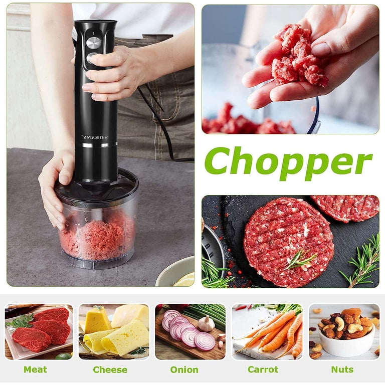 BN-LINK 4-in-1 Immersion Blender, 500W, 2-Speed photo 2